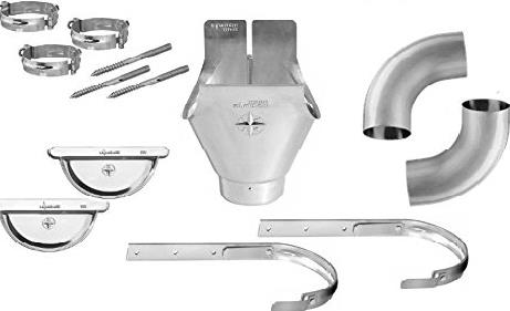 ACCESORIO CANALÓN Y BAJANTE ZINC