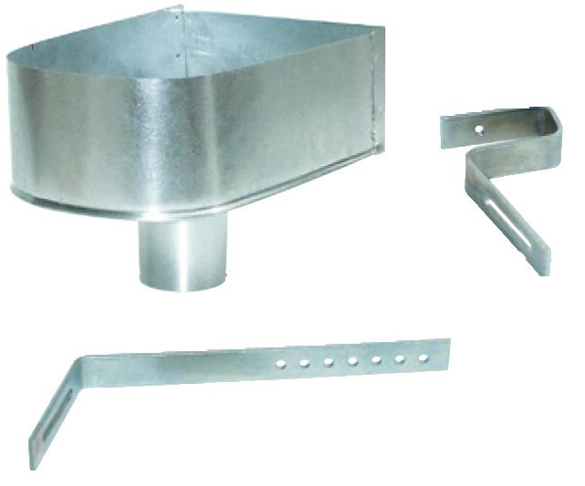 ACCESORIO CANALÓN Y BAJANTE ACERO